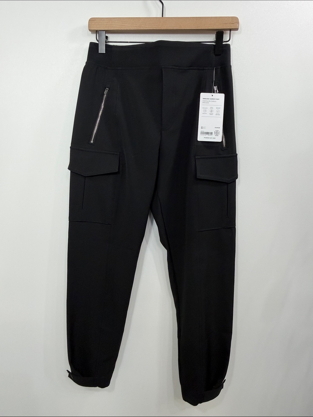 Athleta Endless Cargo pants black size 2 petite.NWT